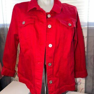 Torrid RED Denim Jacket